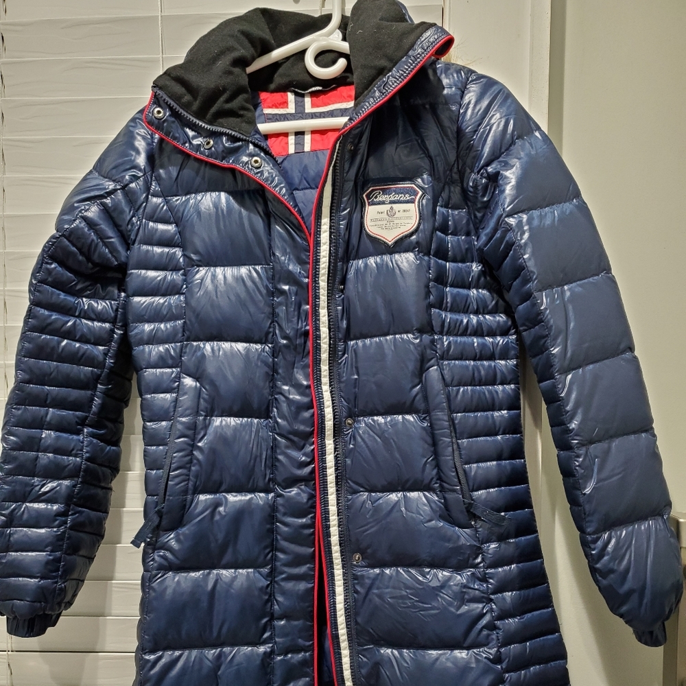 Navy Blue Puffer Jacket